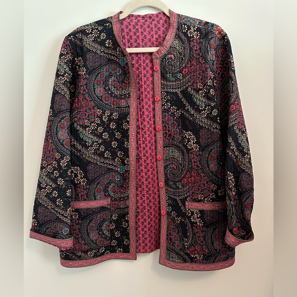 Fully Reversible Quilted Cotton Jacket - image 1